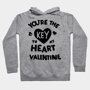 You're the Key to my Heart Valentine Hoodie